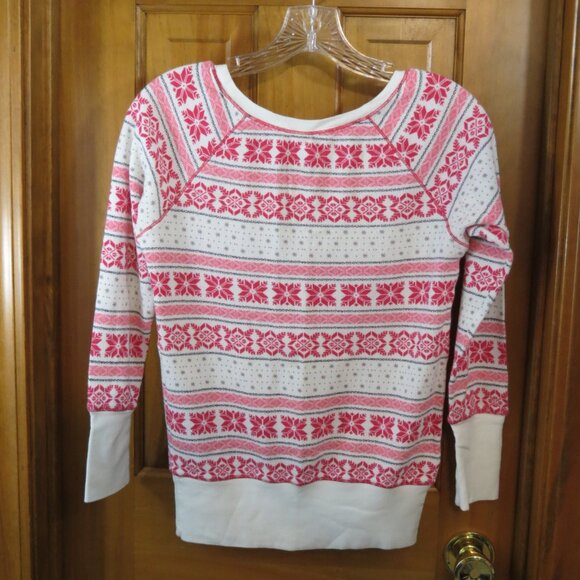 Victoria's Secret Long John PJs White/Pink/Grey Top & Bottom Size XS - Picture 6 of 10